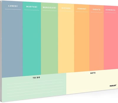 Weekplanner in het ITALIAANS met Exclusief Design - Ideale Takenorganizer om je Doelen te Bereiken en Effectiever te Zijn. Beheers je Week & Verhoog je Productiviteit! | Origineel Cadeau