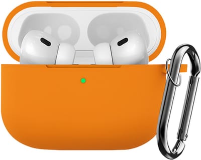 okido - Hoesje geschikt voor Airpods Pro 3 - Silliconen case voor Airpods - Oranje - Case geschikt voor Apple AirPods Pro 3 - Airpods hoes