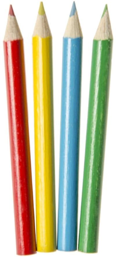 Lg-imports Kleurpotloden 9 Cm Hout 4 Stuks