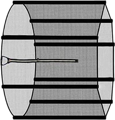 Trampoline veiligheidsnet - Springnet bescherming - Veilig buitenspelen - UV-bestendig materiaal - 3 meter - Zwart