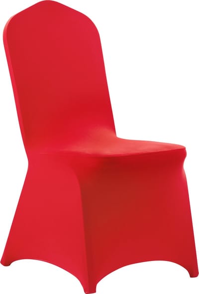 50 Stuks Rode Stoelhoezen, Polyester Spandex Stretch Hoesjes voor Bruiloften, Feesten, Eten en Banketten, Gemaakt om te Passen op Stoelen van Tot 20.08 x 17.72 x 37.4 Inch