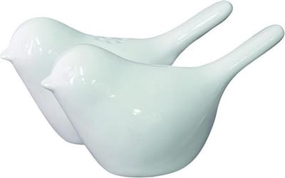Peper en zout setje vogel (wit) - Pluto Produkter