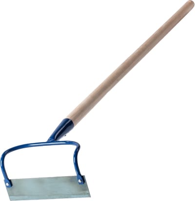 KADAX Tuinhak van metaal, haak met steel van hout, onkruidhaak voor het losmaken, luchten en wieden van de grond, tuinaccessoires voor het verwijderen van onkruid (W: 18 cm, dubbel)