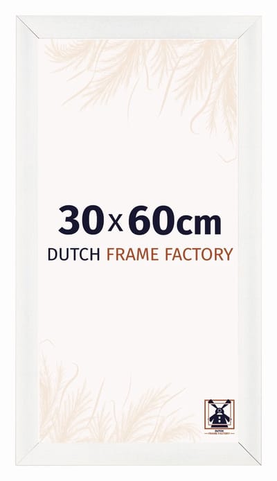 Fotolijst 30x60 cm - MDF - Wit Geveegd - Praag