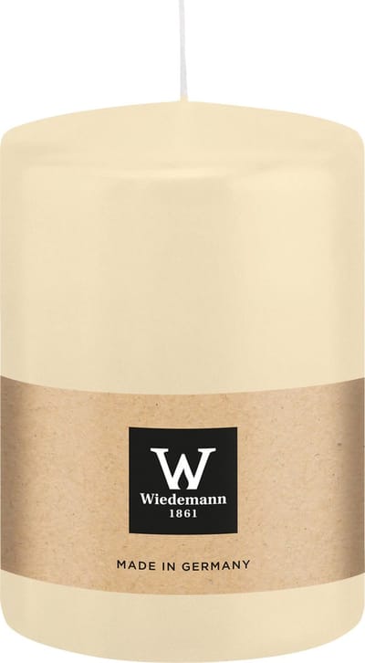 Wiedemann Cilinderkaars/stompkaars groot - creme wit - 15 x 10 cm - 113 branduren - zuilkaarsen