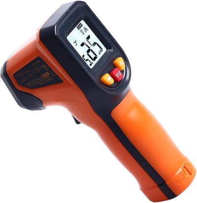 Thermometer voor koken, infrarood temperatuurmeter -50~600℃, ideaal voor vlees en voedseltemperatuur meten