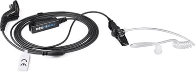DerComms® Heavy Duty security headset voor Motorola DP4400 DP4600 DP4800 MTP850S APX6000