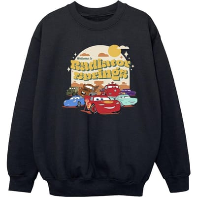 Disney Meisjes Cars Radiator Springs Groep Sweatshirt (Zwart)