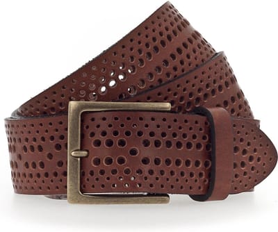 b.belt Leren riem Jed Belt W100 Mid Brown bruine
