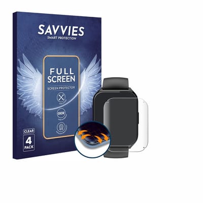 Savvies - Screenprotector voor Aycy MT65 1.85" - Folie Beschermfolie transparant volledig dekking 4 Stuks