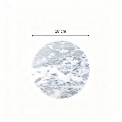 Onderzetter van rond marmer 18 cm Fackelmann Basic