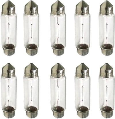Halogeenlampen Set - Auto Motor Verlichting - Vervanging Binnenverlichting - 10 Stuks Pakket - T11 C10W 41mm
