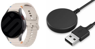 Strap-it Siliconen Wave bandje sterrenlicht + Oplaadkabel – geschikt voor Samsung Galaxy Watch 7 (40/44mm) / 6 (Classic) / 5 (Pro) / 4 (Classic) – comfortabel & duurzaam - duurzaam