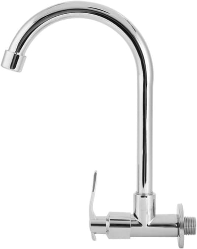 Core® Keukenkraan Wandmontage - Wandkraan - Wandkraan Keuken - RVS - Makkelijk Draaibaar - Zilver - 16cm x 14cm x 26cm