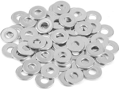 M4 Sluitringen Set - 100 Stuks RVS 304 - Karosserieringen DIN9021 / ISO7093