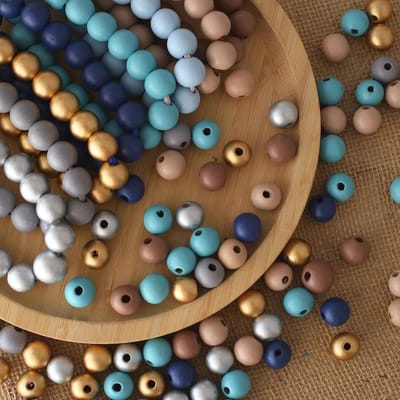 Kleurrijke Houten Kralen 500 Stuks - 10 mm Ronde Kralen voor DIY Sieraden Maken