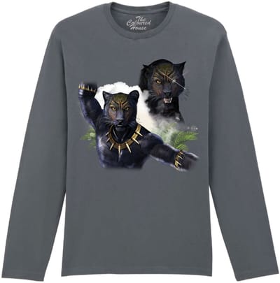 Zwarte Panter Black Panther Tribute The Coloured House Longsleeve T-shirt XXL