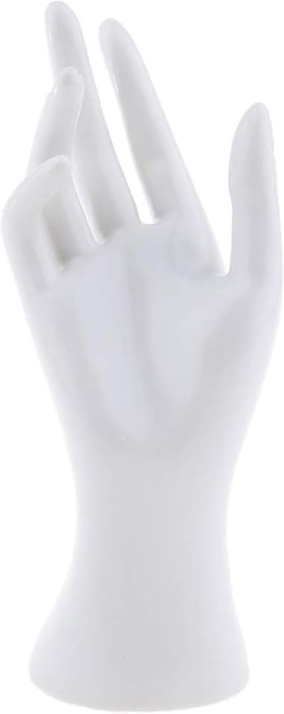 Sieradenhouder Hand - Display Stand - Sieraden Tonen - Stabiel Ontwerp - 21.5 cm Hoog - Wit