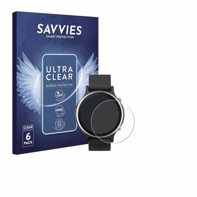 Savvies - Screenprotector voor ASUS VivoWatch 6 - Folie Beschermfolie transparant 6 Stuks