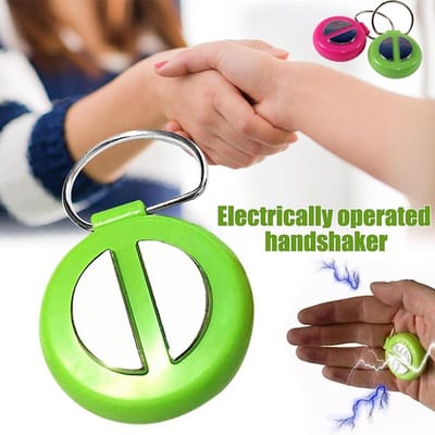 Hand Buzzer Speelgoed Schokkende Handdruk Truc Grapspeelgoed Feest Grapspeelgoed Elektrisch Trick Speelgoed voor 1 april Halloween Willekeurige Kleur