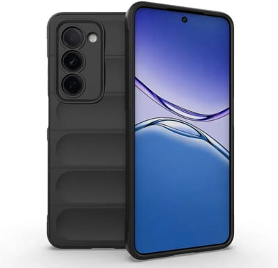 MobyDefend Hoesje - Geschikt voor Oppo A5 5G - TPU Gripcase - Zwart
