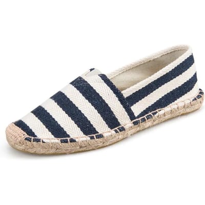Heren Espadrilles Heren Patchwork Slip on Zomerschoenen Heren Loafers Ademend Canvas Herenschoenen Jute Gewikkeld Damesschoenen Unisex 37 white