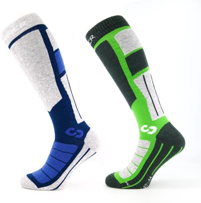 Sinner SKISOKKEN UNISEX - Pro II Blauw/Groen - Maat 36-38
