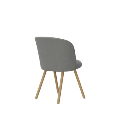 Vitra Mikado stoel eiken frame - bergrau Iroko 2 silbergrau