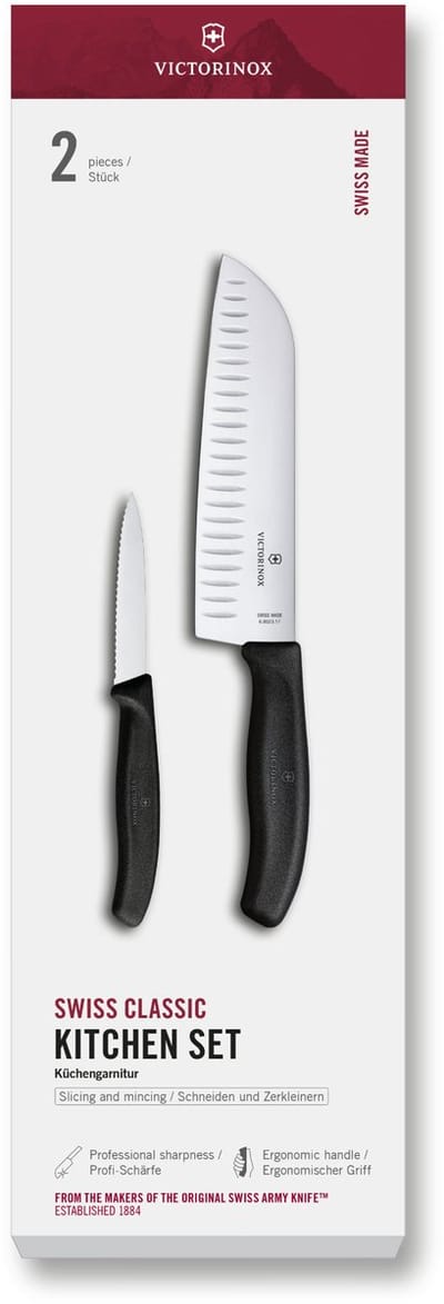 Victorinox Swiss Classic Keukenset 2-delig - Zwart - Giftbox