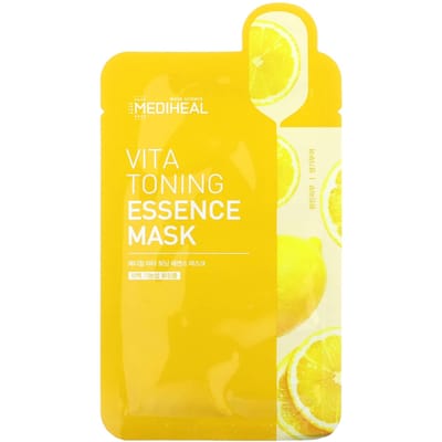 MEDIHEAL, Vita Toning Essence Beauty Mask, 1 sheet, 20ml (0.68fl oz)