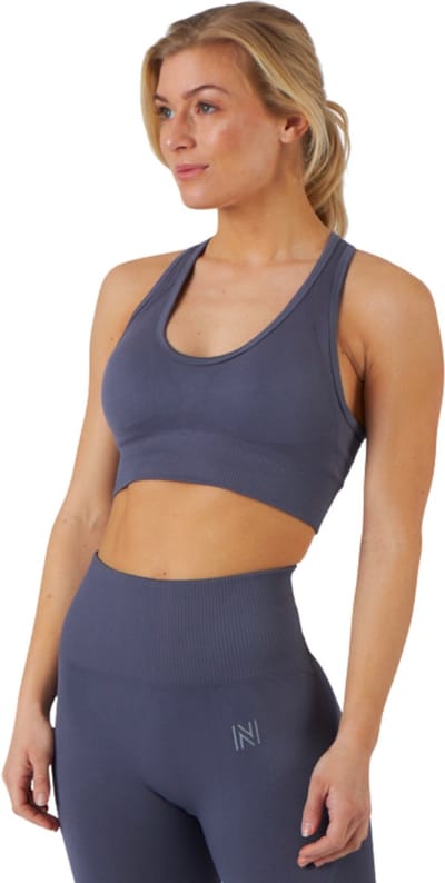 Norfolk - Gymset - Sportlegging - Sport BH - Naadloos Fitnesskleding Set - High Waist - Vochtafvoerend - Small - Grijs - Erica Legging BH Set