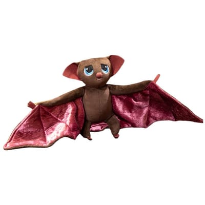 Zachte Cartoon Mavis Vleermuispop Cartoon Knuffelvleermuis Pluche Speelgoed El Transylvania Vleermuis Knuffels Verjaardagscadeaus Kinderkamer Decoratie 17x41 cm rood