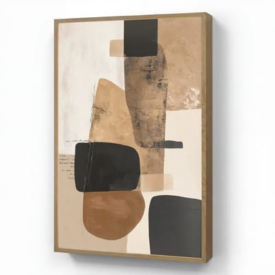 Wandlamp 70x100 cm - Oplaadbaar - Vlakken - Abstract - Zwart - Strepen - Wandlampen binnen woonkamer - Slaapkamer lamp - Decoratieve nachtlamp - Vloerlamp draadloos