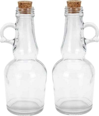 Excellent Houseware Tafeldekken olie/azijn flessen set - 2 st - 250 ml