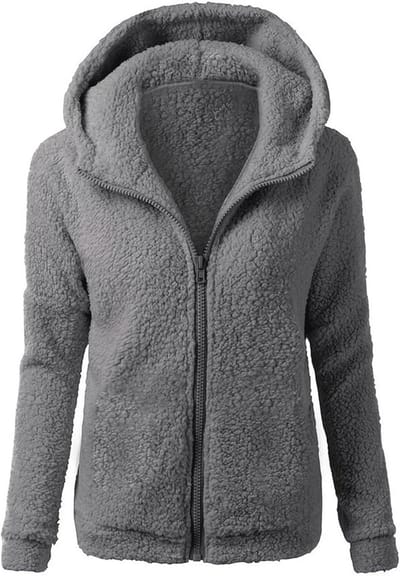 Oversized Fleecejack voor Dames met Capuchon - Comfortabele Pluche Hoodie