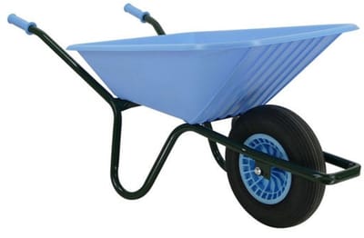 Fort Tuinkruiwagen 515-90 met kunststof bak 90 liter en 2Ply wiel Babyblauw
