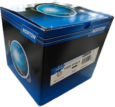 Norton - Beartex Klitschuurschijf met 6 stofgaten - Non-woven - Zeer fijne grofte- 150x14mm