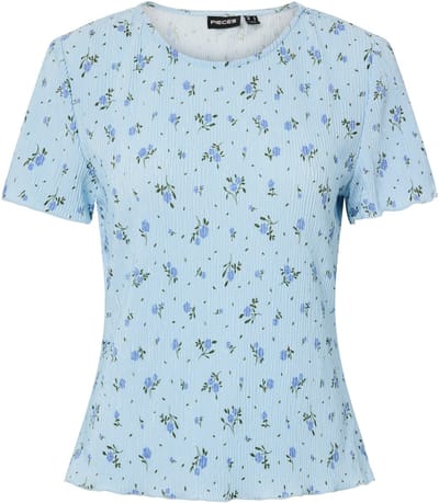 PIECES - PCFLORA SS O-NECK TOP JRS MSA BC - Dames - T-shirts