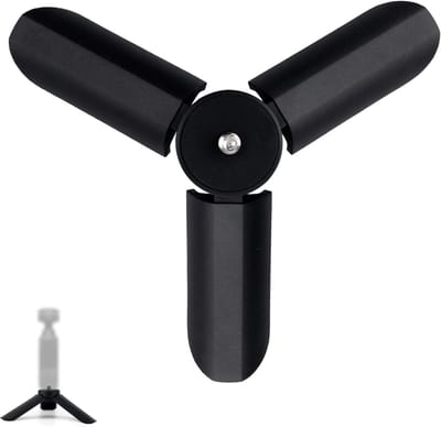 Mini-Statief voor DJI Osmo Pocket 3 & 2, Draagbare Statiefstandaard Tafelmontage Lichtgewicht Selfiestick Comfortabele Grip Praktische Accessoires voor Digitale Apparaten(Zwart)