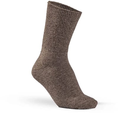 Fellhof alpaca sokken comfort maat 35-38 - bruin