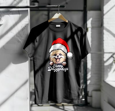 Kerst Transfer - Strijktransfer - Happy Doggy Days - Dog - Hond - Kersthoodie