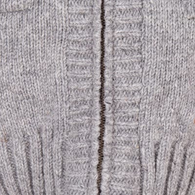 Gebreid Wollen Dames Vest van Schapenwol met Polyester Fleece voering en vaste capuchon - SHAKALOHA - W Brizo ZH L