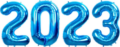 Folie Ballon Cijfer 2023 Oud En Nieuw Versiering Nieuw Jaar Feest Artikelen Happy New Year Decoratie Blauwe - XL Formaat