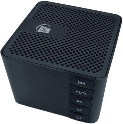 Draagbare Luidspreker - Bluetooth Speaker - Muziek Streamen - Aluminium Kubus - 7.5 cm - Zwart