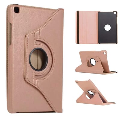 Ntech Hoesje Geschikt Voor Samsung Galaxy Tab A 8.0 (2019) Draaibaar Hoesje - Rose Goud
