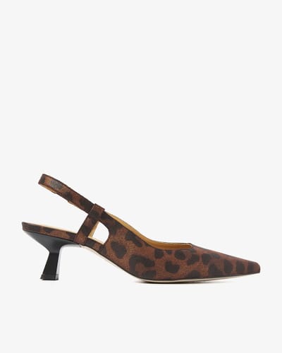 VIA VAI Suzy Aliya Slingbacks Dames - Suède - Bruin - Maat 41