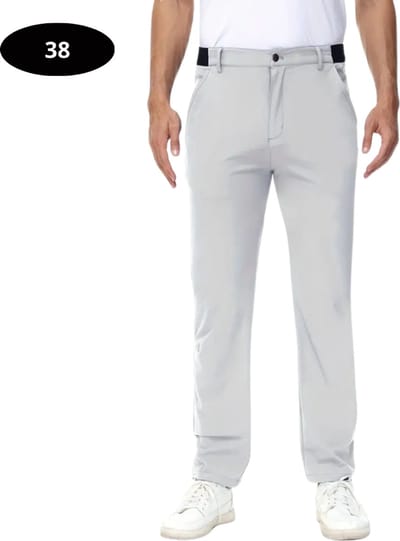 Bovista Golfbroek Heren - Golfkleding - Golfen - Golf Accessoires - Nette Pantalon - Lichtgrijs XXL - Maat 54