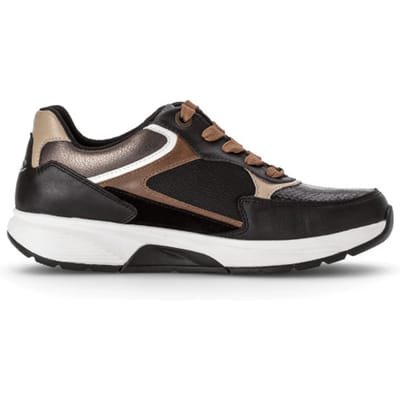 Gabor rollingsoft sensitive 56.875.87 - dames rollende wandelsneaker - Zwart - maat 36 (EU) 3.5 (UK)