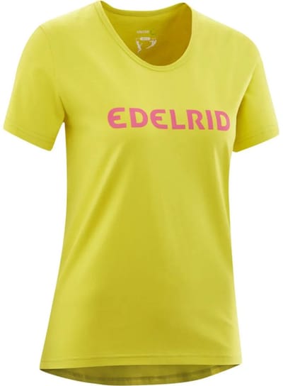 Edelrid Corporate T-shirt Met Korte Mouwen Geel M Vrouw