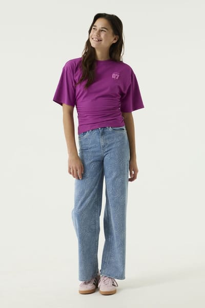 GARCIA S262722 Meisjes Wide Fit Jeans Blauw